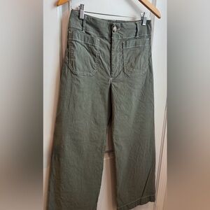 Anthropologie Maeve The Colette Pants Sage Green Trousers 27 Women’s Pants
